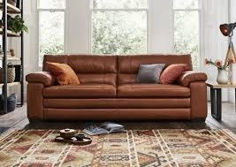 Elegant Escape: 3-Seater Leatherette Sofa